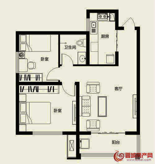 銘基鳳凰城30/31號樓B3戶型