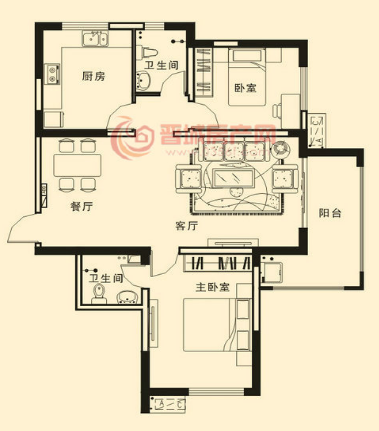 銘基鳳凰城29#樓A4戶型