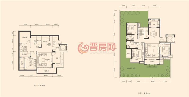 瑞基觀瀾墅一樓戶型