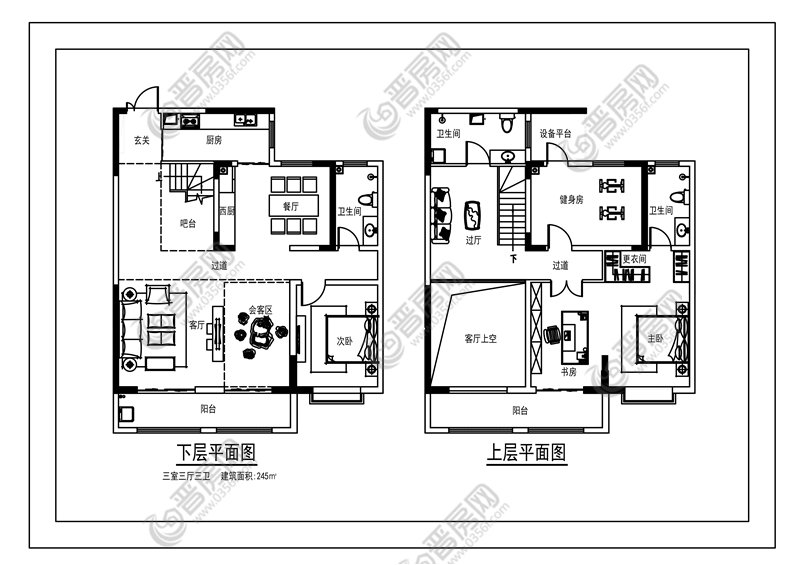 天譽(yù)公館躍層戶型