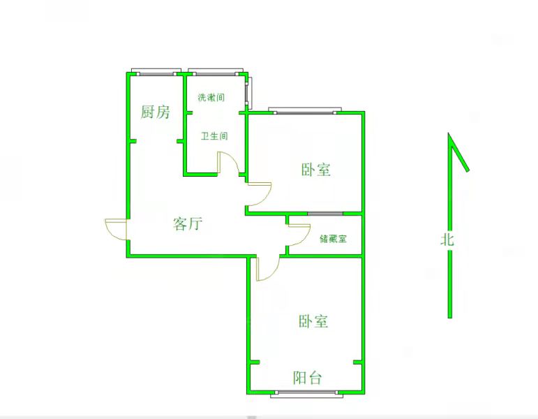 鳳翔南區(qū)中裝兩室一廳一衛(wèi)住宅急售