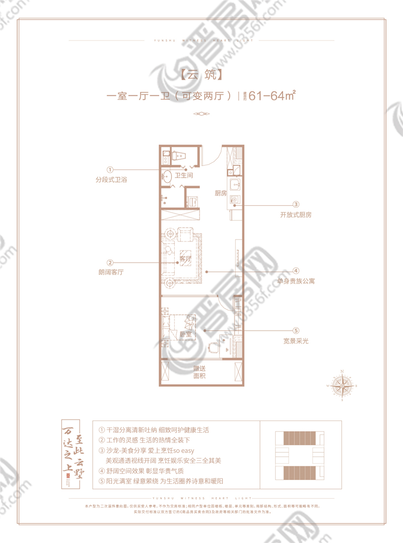 萬(wàn)達(dá)廣場(chǎng)平層云筑戶型