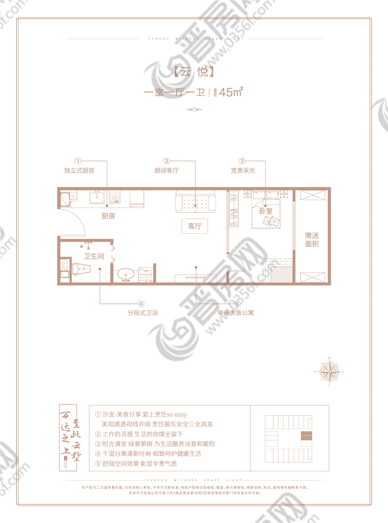 萬(wàn)達(dá)廣場(chǎng)平層云悅戶型