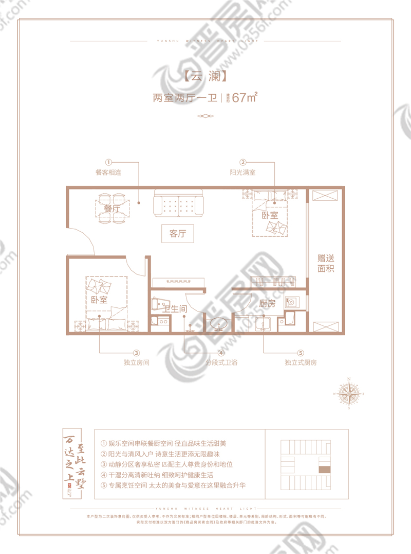 萬達廣場平層云瀾戶型