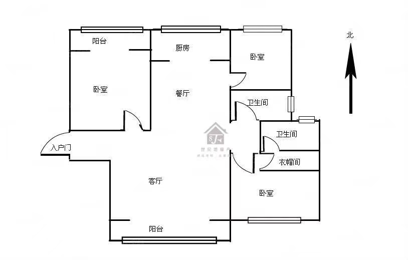 文景苑三室兩廳兩衛(wèi)136平米住宅出售